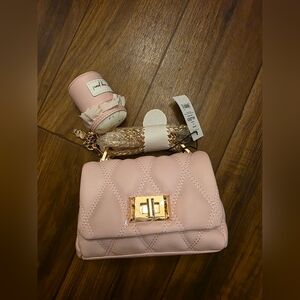Aldo Miapink Pink Quilted Women's Bag